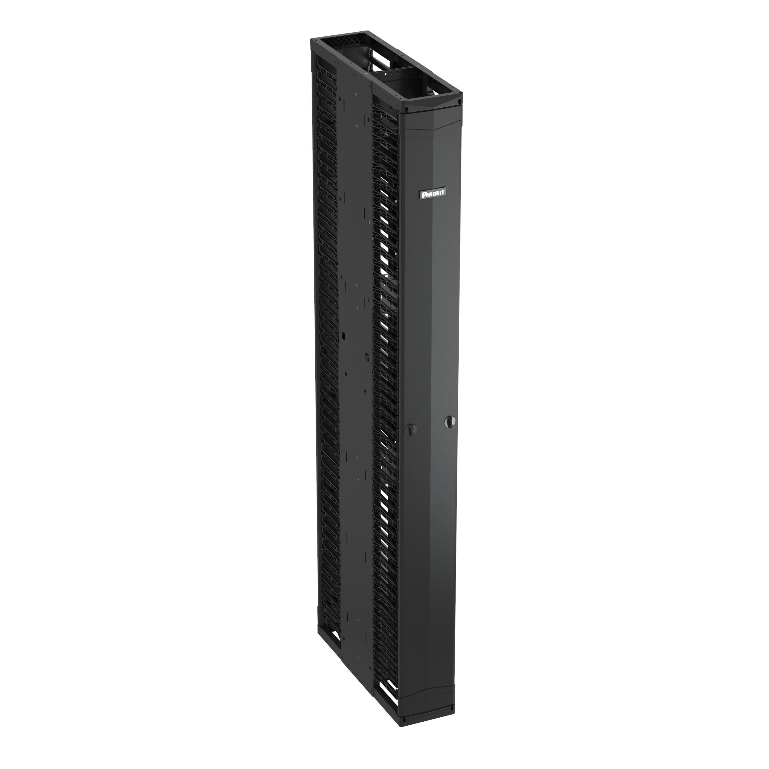 Panduit PE2VD08 PatchRunner™ 2 Enhanced Vertical Cable Manager, BL
