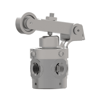 Humphrey V250C31020 Mechanical Valves, Roller Cam Operated Valves, Number of Ports: 3 ports, Number of Positions: 2 positions, Valve Function: Normally closed, Piping Type: Inline, Direct piping, Approx Size (in) HxWxD: 3.44 x 1.56 DIA, Media: Vacuum
