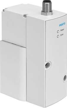 Festo 570970 proportional pressure regulator VPPX-8F-L-1-F-0L10H-S1 Nominal diameter, pressurisation: 8 mm, Nominal diameter, exhaust: 7 mm, Type of actuation: electrical, Sealing principle: soft, Assembly position: Any