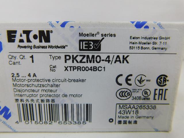 XTPR004BC1 Part Image. Manufactured by Eaton.