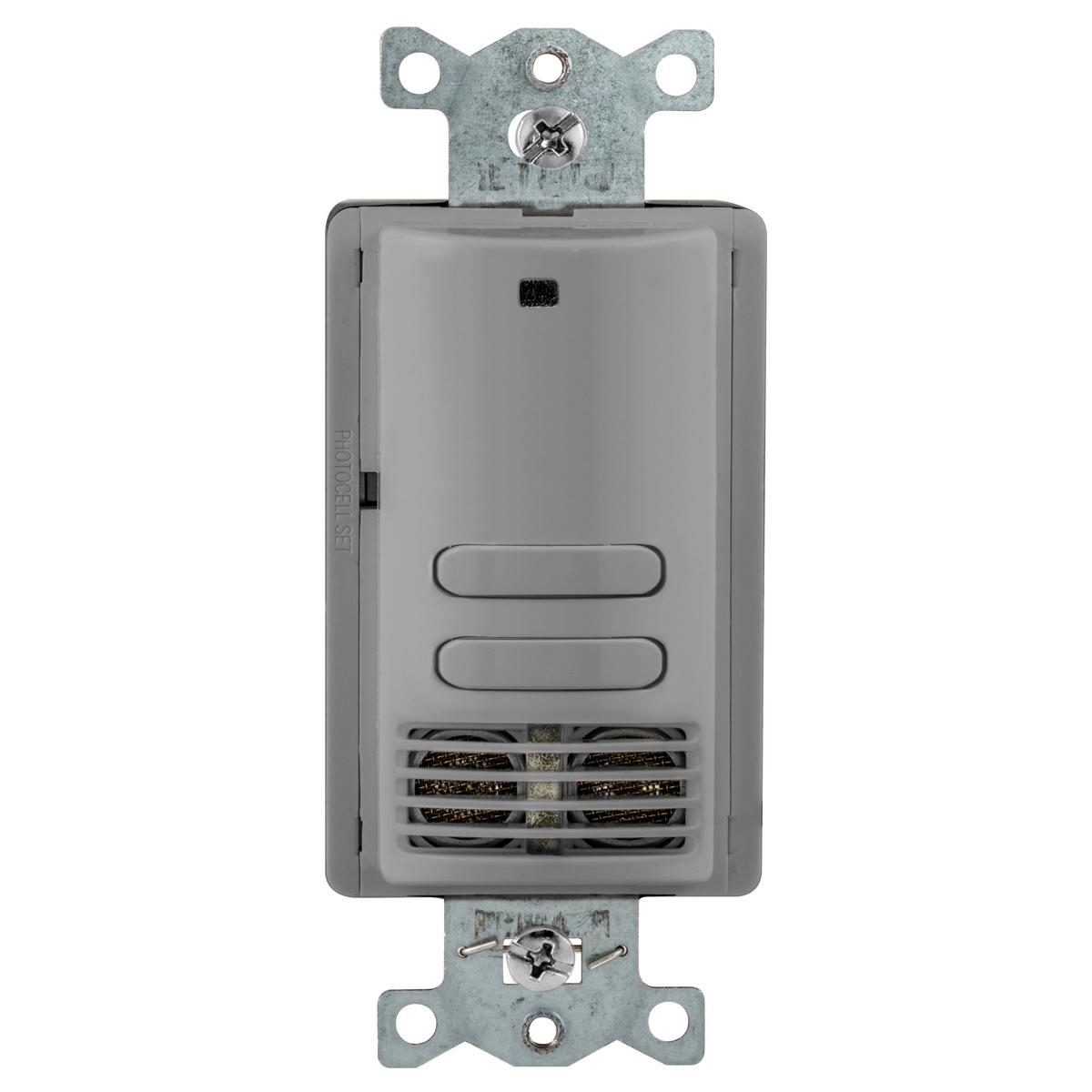 Hubbell AU2000GY22 Occupancy/Vacancy Sensors, Wall Switch,Adaptive Ultrasonic, 2 Circuit, 120/277V AC, Gray 