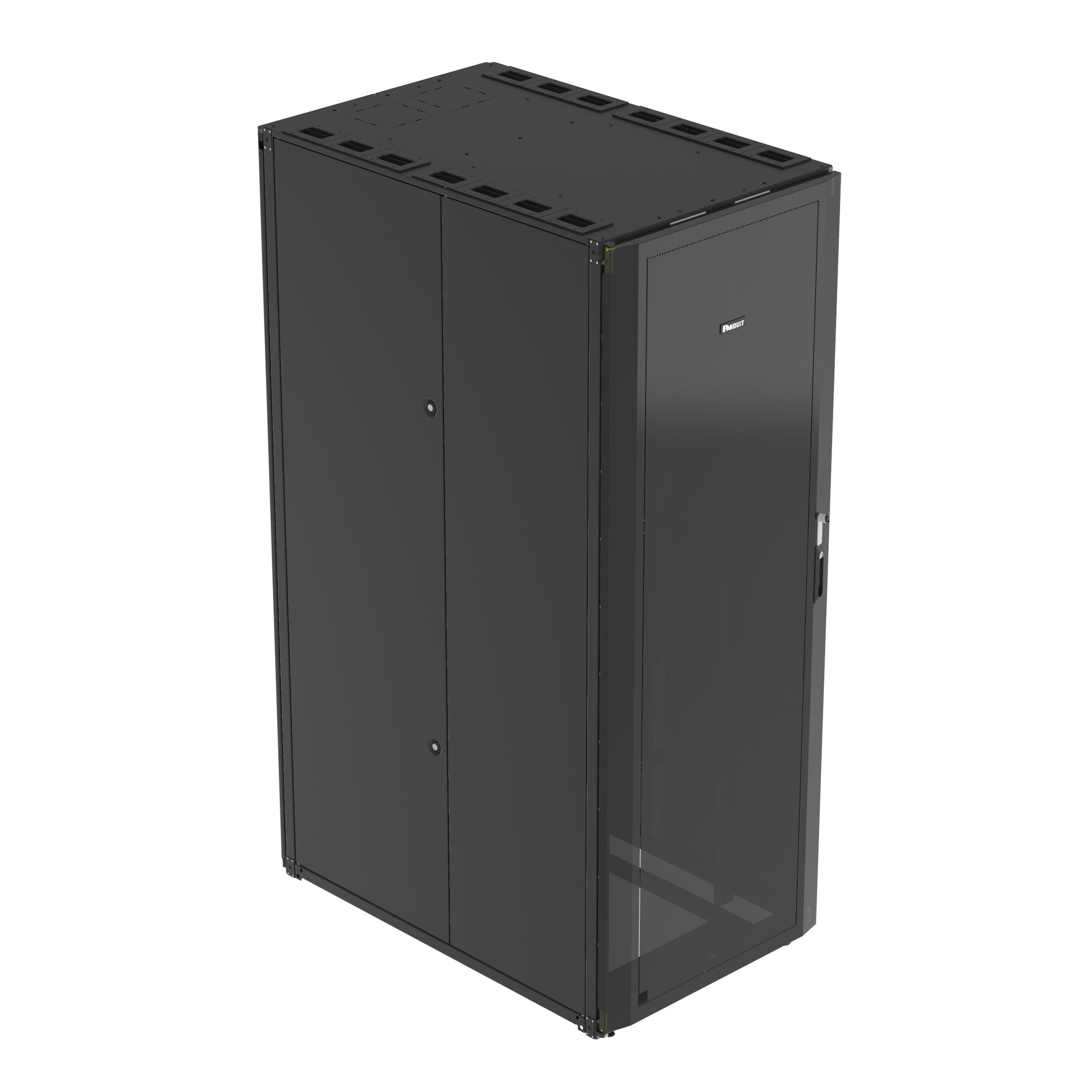 Panduit S8212B Net-Access™ S-Type Cabinet, 42 RU, Black, 800mm Wide