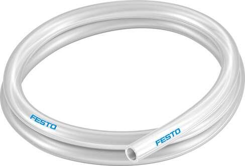 Festo 197381 plastic tubing PUN-H-16X2,5-NT Approved for use in food processing (hydrolysis resistant) Outside diameter: 16 mm, Bending radius relevant for flow rate: 88 mm, Inside diameter: 11 mm, Min. bending radius: 38 mm, Tubing characteristics: Suitable for energ