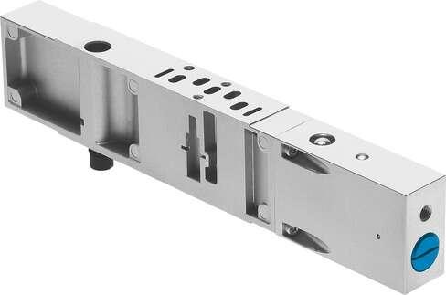 Festo 542884 vertical pressure shut-off plate VABF-S4-2-L1D1-C For valve terminals VTSA and VTSA-F, standard port pattern to 15407-2, for mounting between manifold sub-base and valve, supply pressure of the terminal is blocked. Dismantling of the valve is possible wit