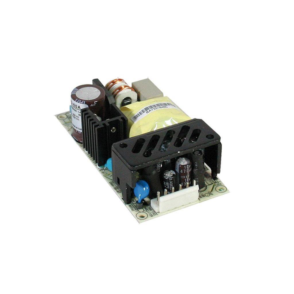 MEAN WELL RPD-60A AC-DC Dual output Medical Open frame power supply; Output 5Vdc at 5.5A +12Vdc at 2.2A; 2xMOPP; compact size 4 x 2 inch