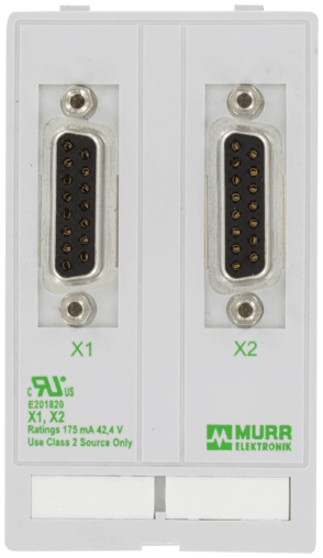 Murr Elektronik 4000-68000-0500000 MODLINK MSDD DATA INSERT, 2xSUB-D15 female/male