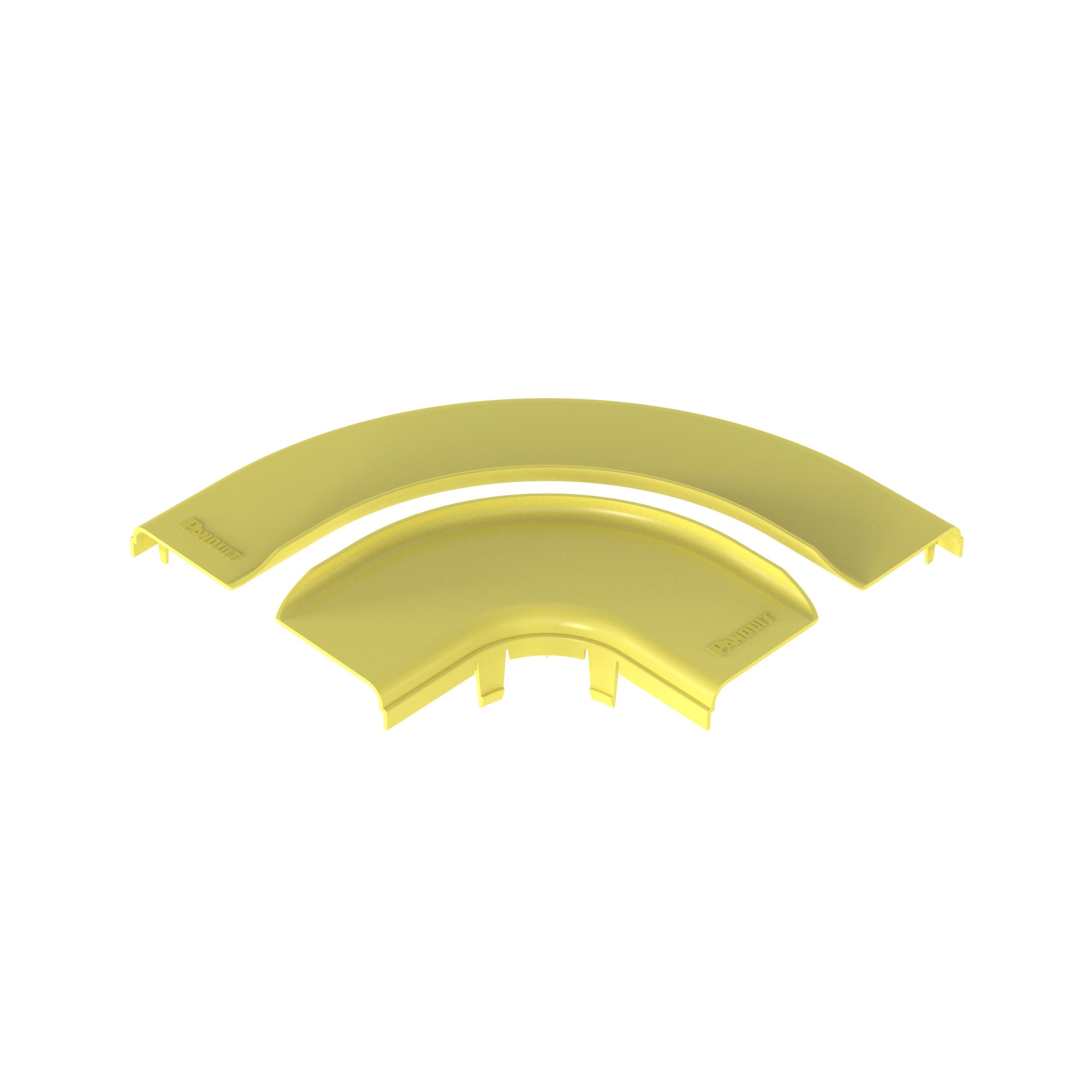 Panduit FRRASC6LYL FiberRunner® Split Cover, Horizontal Right-Angle, 6x4, Yellow