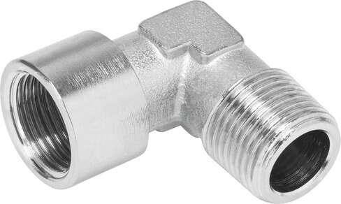 Festo 8030217 elbow fitting NPFC-L-R14-G14-MF Material threaded fitting: Nickel-plated brass, Container size: 10, Operating pressure: -0,95 - 50 bar, Operating medium: Compressed air in accordance with ISO8573-1:2010 [-:-:-], Corrosion resistance classification CRC: 1 