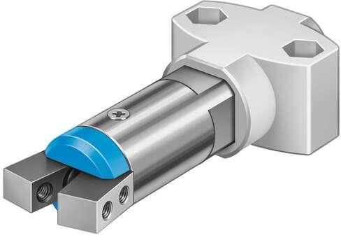 Festo 185693 angle gripper HGWM-08-EO-G6 Micro, stroke compensation. Size: 8, Max. angular gripper jaw backlash ax,ay: 0,5 deg, Max. gripper jaw backlash Sz: 0,03 mm, Max. opening angle: 17 deg, Repetition accuracy, gripper: <:  0,02 mm