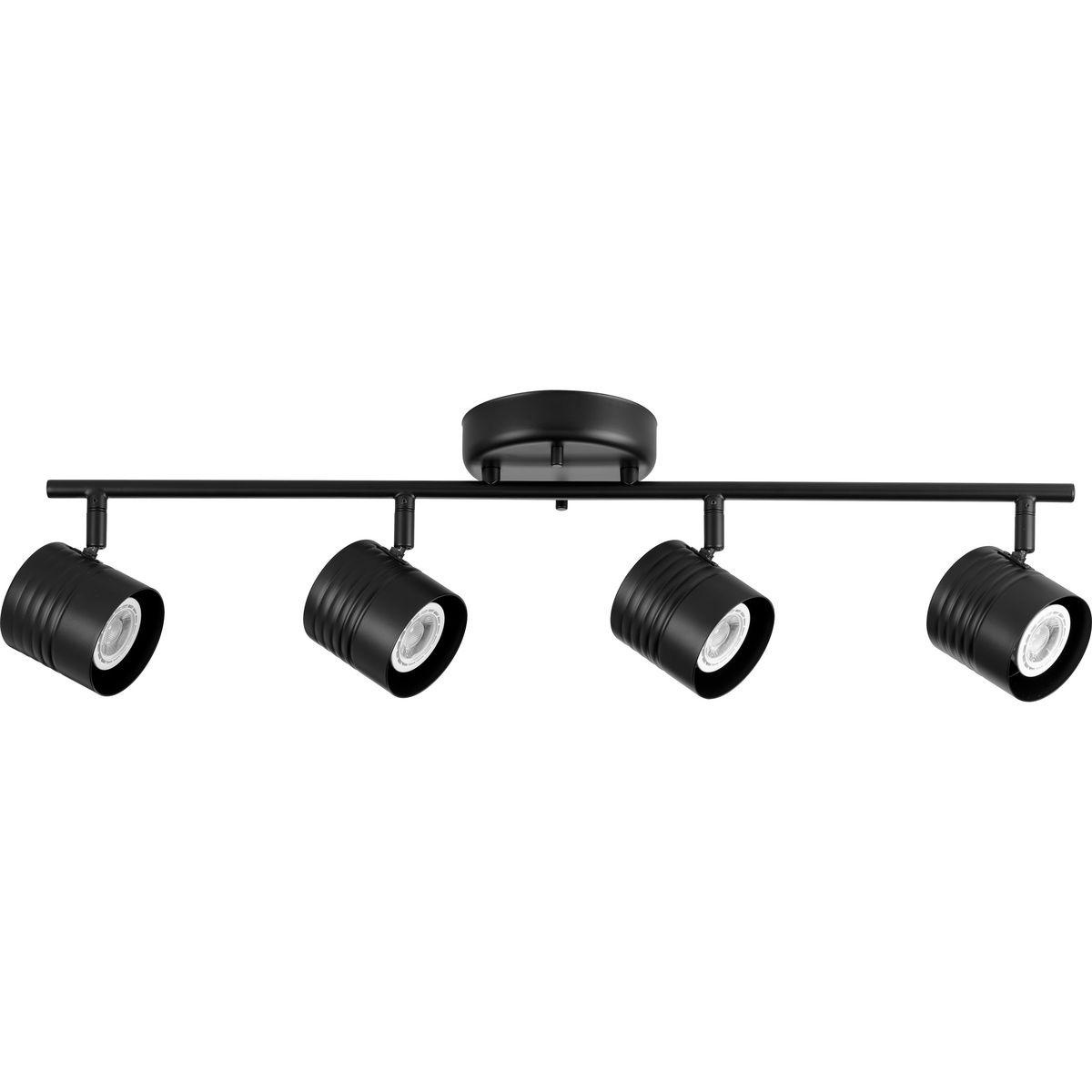 Hubbell P900014-031 Incorporate a hint of stylish industrial light to any commercial or residential setting with this brushed nickel four-head track metal directional light fixture. Multi-directional lamp heads provide design flexibility and illuminate typically hard-to-reac