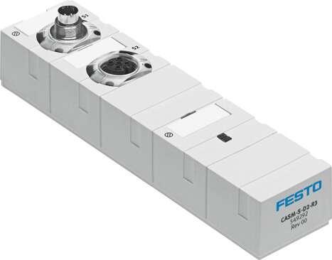 Festo 549292 sensor interface CASM-S-D2-R3 Diagnosis function: Display via LED, Assembly position: Any, Power supply requirement: Protective extra-low voltage with safe disconnection (PELV), Nominal operating voltage DC: 24 V, Power failure buffering: 10 ms