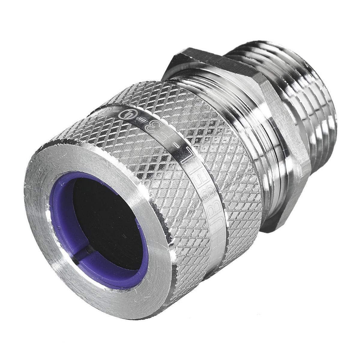 Hubbell SHC1038 Kellems Wire Management, Cord Connectors, Straight Male, .75-.88", 3/4", Aluminum  ; Aluminum cord connector provides durable performance ; Standard Product