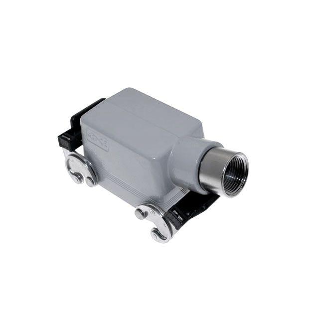 Mencom CAOT-50.5X Standard, Rectangular Hood, size 66.40, Double Latch, Side .75-NPT cable entry, High Construction