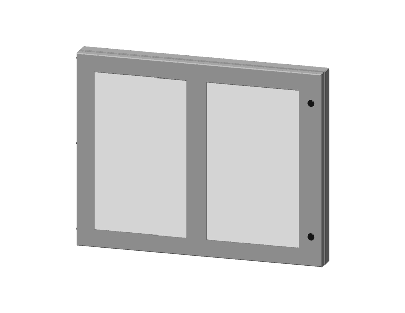 Saginaw Control SCE-HWK2228SS Kit, S.S. Hinged Window, Height:22.00", Width:28.00", Depth:1.50", Stainless Steel Type 304 with #4 brushed finish.