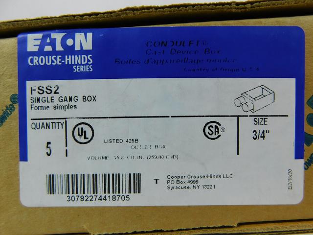 FSS2 Part Image. Manufactured by Eaton.