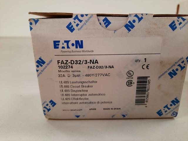 FAZ-D32/3-NA Part Image. Manufactured by Eaton.