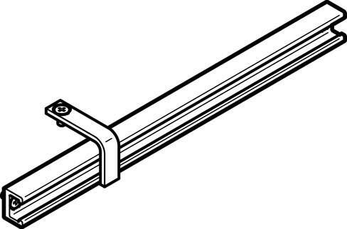 Festo 562612 sensor rail EAPR-S1-S-15-50 suitable for EGSK electrical slide. Size: 15, Assembly position: Any, Corrosion resistance classification CRC: 2 - Moderate corrosion stress, Ambient temperature: -10 - 60 °C, Product weight: 12 g