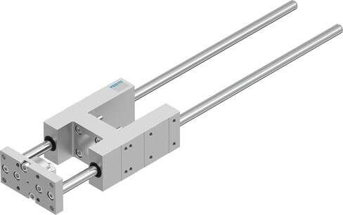 Festo 2782885 guide unit EAGF-V2-KF-32-320 For electric cylinder ESBF. Size: 32, Stroke: 320 mm, Reversing backlash: 0 µm, Assembly position: Any, Guide: Recirculating ball bearing guide
