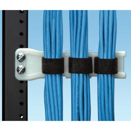 Panduit PPF2SV-S25-V FLAT PAN-POST STANDOFF NYLONUSE WITH TAK-TY HOOK & LOOPCABLE TIES 5/PK ROHS