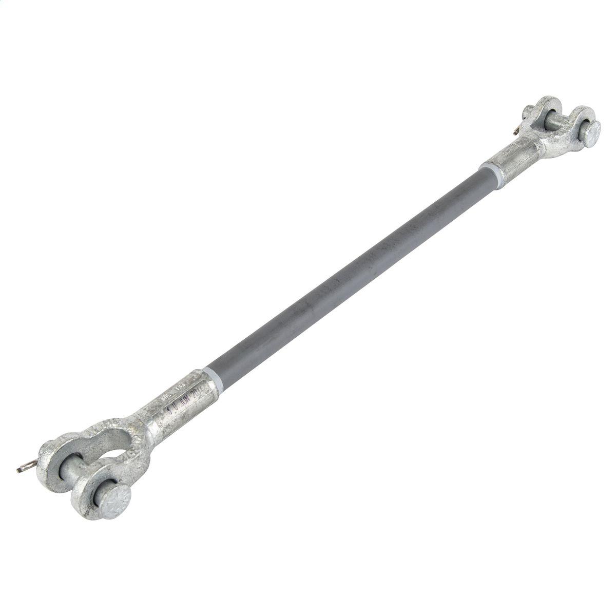 Hubbell GS36096CCSC 96" Silicone Coated Fiberglass Guy Strain; 36,000 lb Series; Clevis / Clevis 