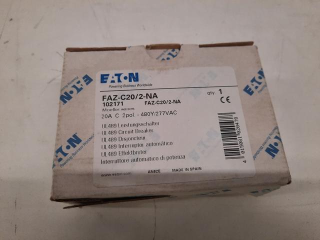 FAZ-C20/2-NA Part Image. Manufactured by Eaton.