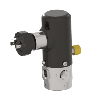 Humphrey VA250AE131020391205060 Solenoid Valves, Small 2-Way & 3-Way Solenoid Operated, Number of Ports: 3 ports, Number of Positions: 2 positions, Valve Function: 3-Way, Single Solenoid, Normally Closed, Piping Type: Inline, Direct Piping, Approx Size (in) HxWxD: 4.38 x 1.63 DIA, Media
