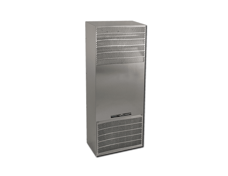 Saginaw Control SCE-AC6800B120VSS Conditioner, Air - 6800 BTU/Hr. 120 Volt, Height:45.28", Width:15.55", Depth:10.63", #4 brushed finish 304 Stainless Steel Cover and Frame