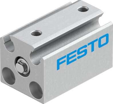 Festo 526901 short-stroke cylinder ADVC-6-5-P-A Without thread on piston rod Stroke: 5 mm, Piston diameter: 6 mm, Cushioning: P: Flexible cushioning rings/plates at both ends, Assembly position: Any, Mode of operation: double-acting