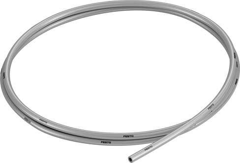 Festo 558278 plastic tubing PUN-H-4X0,75-SI Approved for use in food processing (hydrolysis resistant) Outside diameter: 4 mm, Bending radius relevant for flow rate: 16 mm, Inside diameter: 2,6 mm, Min. bending radius: 8 mm, Tubing characteristics: Suitable for energy