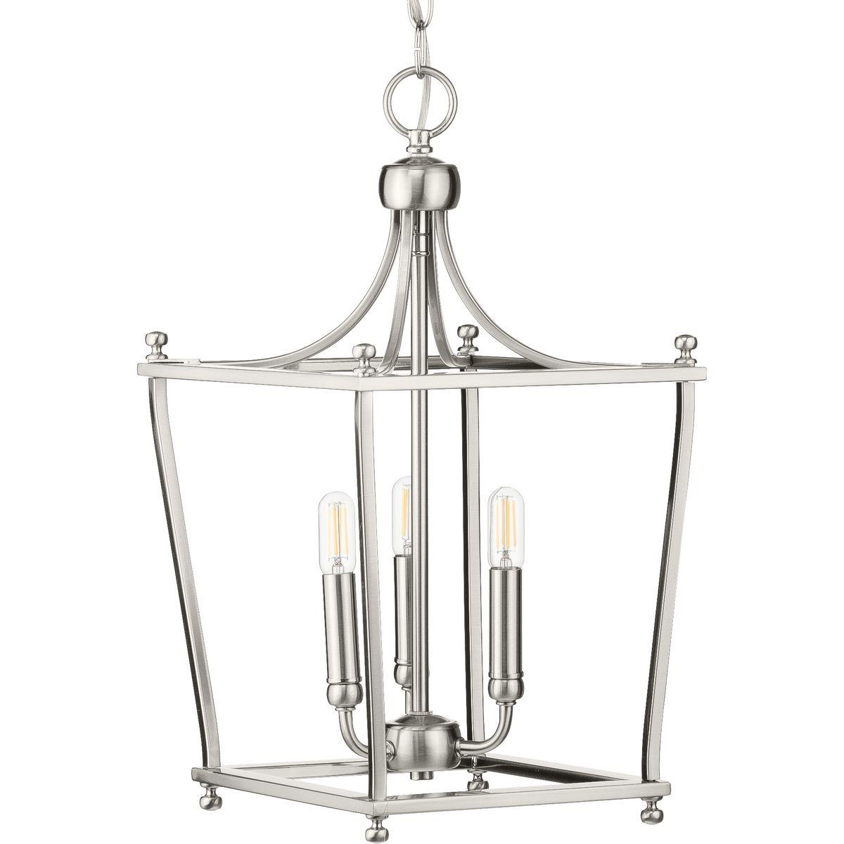 Hubbell P500213-009 Offer a modern spin on a timeless design with the Parkhurst Collection. Lantern-style metal frames create an airy structure ideal for emitting ambient light over memories being made below. Inside the frame perch smooth, simple light bases ready to offer y