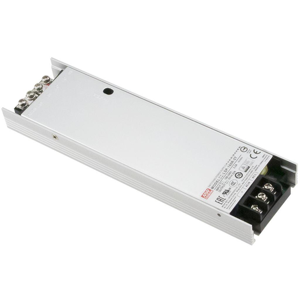 MEAN WELL LSP-160-24W AC-DC Slim Single output enclosed power supply with PFC; Output 24Vdc at 6.75A with Wafer connector; DC OK signal