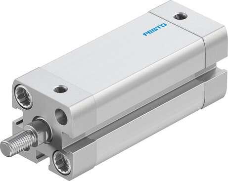 Festo 536225 compact cylinder ADN-16-40-A-P-A With position sensing and external piston rod thread Stroke: 40 mm, Piston diameter: 16 mm, Piston rod thread: M6, Cushioning: P: Flexible cushioning rings/plates at both ends, Assembly position: Any