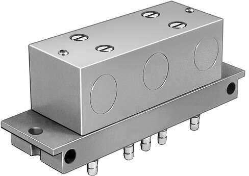 Festo 4232 OR block OS-PK-3-6/3 Valve function: OR function, Pneumatic connection, port  1: PK-3, Pneumatic connection, port  2: PK-3, Mounting type: Front panel installation, Standard nominal flow rate: 100 l/min