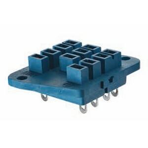 Finder 92.33SMA Panel-mount solder socket with metallic retaining / release clip - Finder - Rated current 10A - Solder pin connections - Heatsink or panel mounting - Blue color