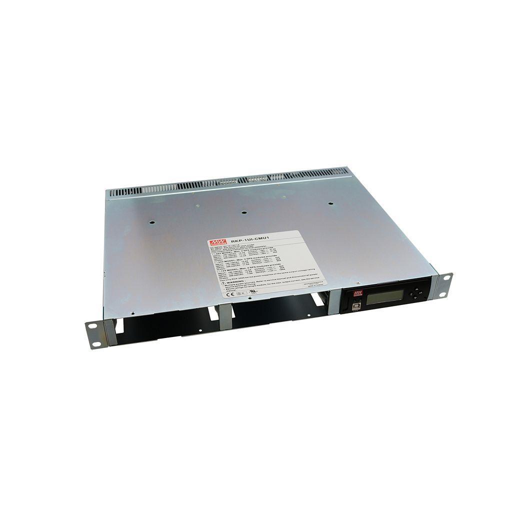MEAN WELL RKP-1UT-CMU1 AC-DC 19 inch rack system with power and control monitor system for up to thirty two RCP-2000 series rack power supplies