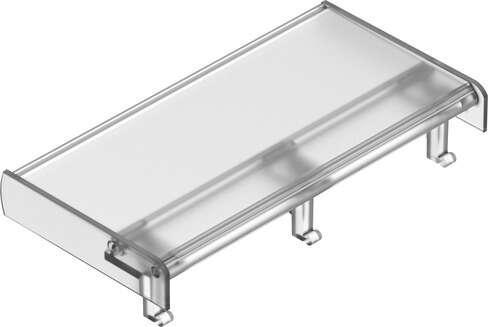 Festo 565578 inscription label holder ASCF-H-L2-10V Corrosion resistance classification CRC: 1 - Low corrosion stress, Product weight: 22 g, Materials note: Conforms to RoHS, Material label holder: PVC