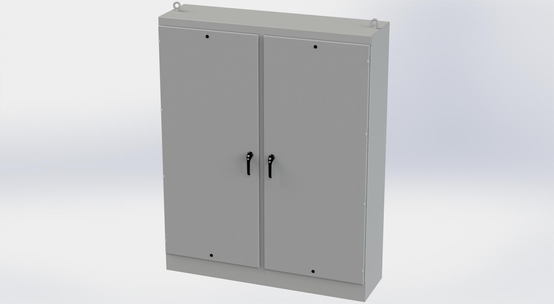 Saginaw Control SCE-90EL7220FSD EL FSD Enclosure, Height:90.00", Width:72.00", Depth:20.00", ANSI-61 gray finish Inside and outside. Optional sub-panels are powder coated white.