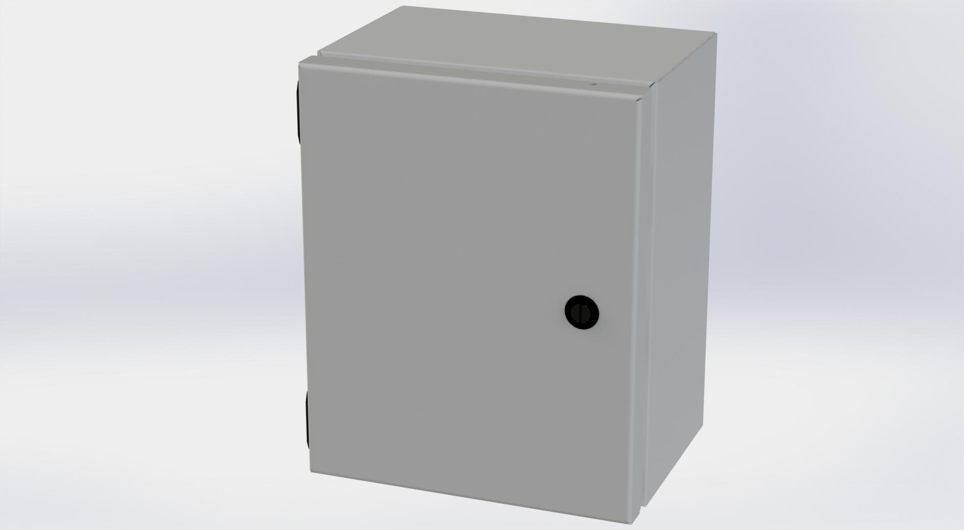 Saginaw Control SCE-10086ELJ ELJ Enclosure, Height:10.00", Width:8.00", Depth:6.00", ANSI-61 gray powder coating inside and out. Optional sub-panels are powder coated white.