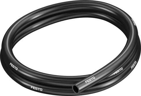 Festo 570351 plastic tubing PUN-V0-14X2-SW-C Flame retardant Outside diameter: 14 mm, Bending radius relevant for flow rate: 70 mm, Inside diameter: 9,8 mm, Min. bending radius: 45 mm, Tubing characteristics: Suitable for energy chains in applications with high cycle 