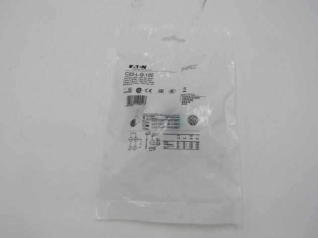 C22-L-G-120 Part Image. Manufactured by Eaton.