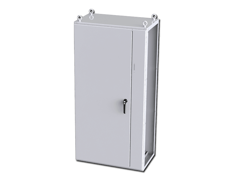 Saginaw Control SCE-SD201006LG 1DR IMS Disc. Enclosure, Height:78.74", Width:39.37", Depth:22.00", Powder coated RAL 7035 gray inside and out.