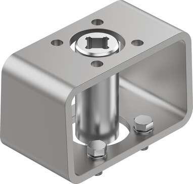 Festo 8084187 mounting kit DARQ-K-V-F04S11-F03S9-R13 Based on the standard: (* EN 15081, * ISO 5211), Container size: 1, Design structure: (* Female square and male square, * Mounting kit), Corrosion resistance classification CRC: 2 - Moderate corrosion stress, Product