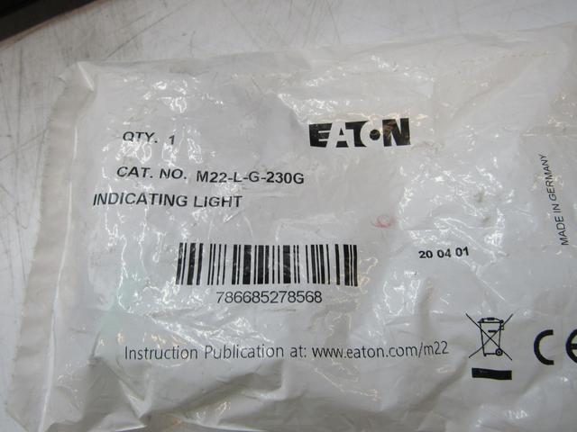 M22-L-G-230G Part Image. Manufactured by Eaton.
