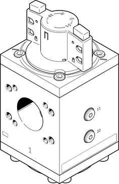 Festo 1629207 on-off valve PVEL-H-124-HP3 Series: L, Nominal diameter DN: 54, Design structure: Piston slide, Type of actuation: manual, Sealing principle: soft