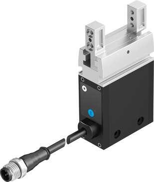 Festo 8070832 parallel gripper EHPS-16-A Size: 16, Stroke per gripper jaw: 10 mm, Max. replacement accuracy: <:  0,2 mm, Max. angular gripper jaw backlash ax,ay: 0,4 deg, Max. gripper jaw backlash Sz: 0,05 mm