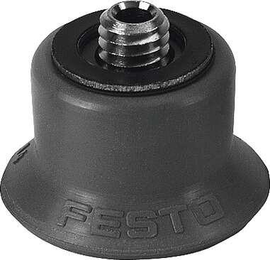 Festo 189341 suction cup ESS-20-EF easily interchangeable, Min. workpiece radius: 30 mm, Nominal size: 3 mm, suction cup diameter: 20 mm, suction cup volume: 0,84 cm3, Position of connection: on top