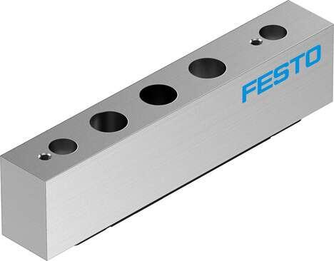 Festo 574592 vertical pressure supply plate VABF-L1-P3A3-M7 Grid dimension: 10,5 mm, Max. number of valve positions: 1, Operating pressure: -0,9 - 10 bar, Authorisation: (* RCM Mark, * c CSA us (OL), * c UL us - Recognized (OL)), Corrosion resistance classification CR