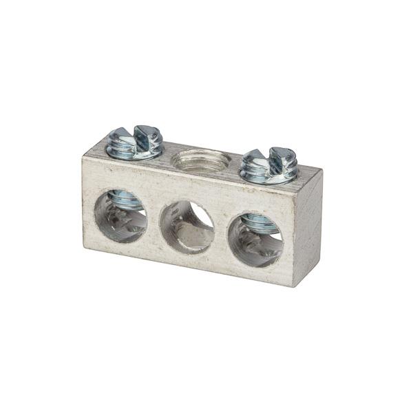 NSI Industries 4-14-32 Aluminum Multiple Connector, 4-14 AWG, 3 Holes 2 Circuits