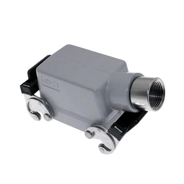 Mencom CHOT-50.5X Standard, Rectangular Hood, size 66.40, Double Latch, Side .75-NPT cable entry