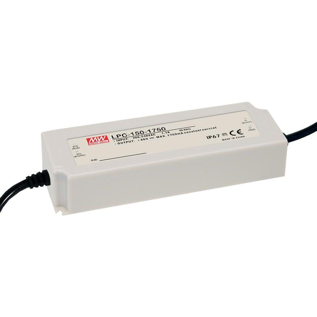 MEAN WELL LPC-150-1750 AC-DC Single output LED driver Constant Current (CC); Universal AC input; Output 1.75A at 43-86Vdc